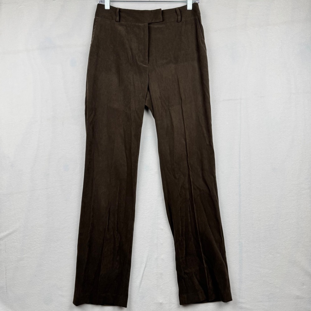 J. McLaughlin Brown Pants‎ Size 6 Career Work Office Business Casual Classic